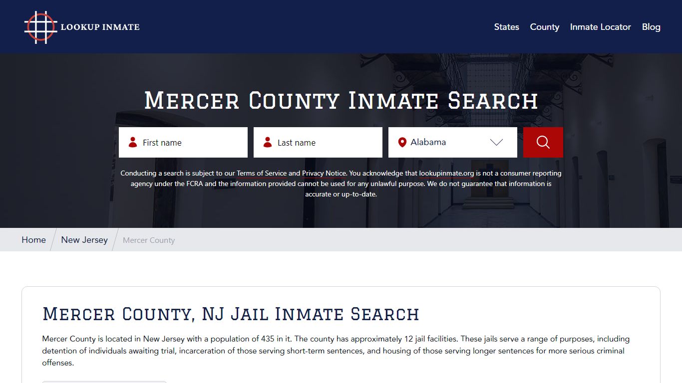 Mercer County Inmate Search - Lookup Inmate